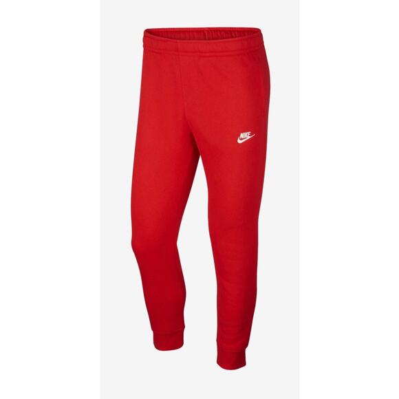 Men's Nike Sportswear Club Fleece Joggers sz SM (University Red) - Picture 1 of 8